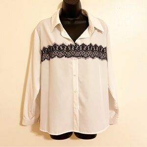SHEIN White button down blouse